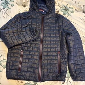 Tommy Hilfiger Dark Blue Puffer Jacket Medium